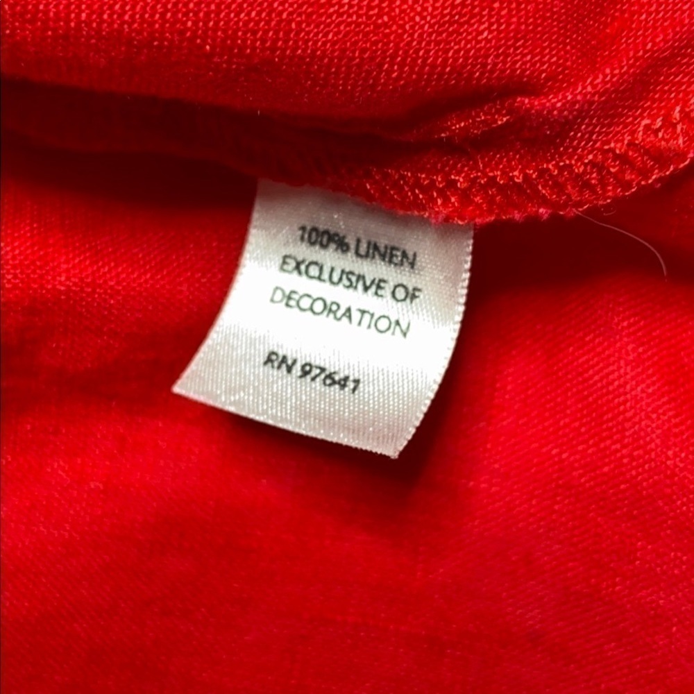 J. JILL Red Linen V-Neck Sleeveless Top XS - Picture 2 of 7